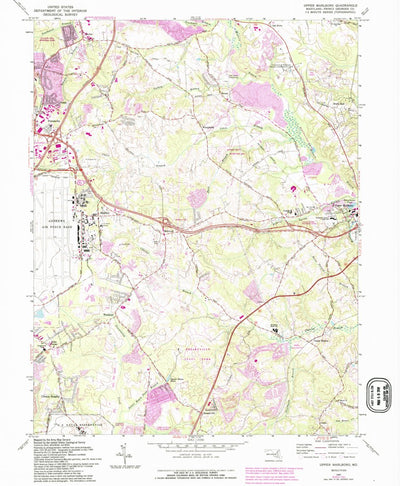 United States Geological Survey Upper Marlboro, MD (1965, 24000-Scale) digital map