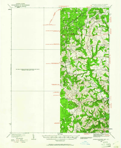 United States Geological Survey Upper Marlboro, MD-DC (1934, 62500-Scale) digital map