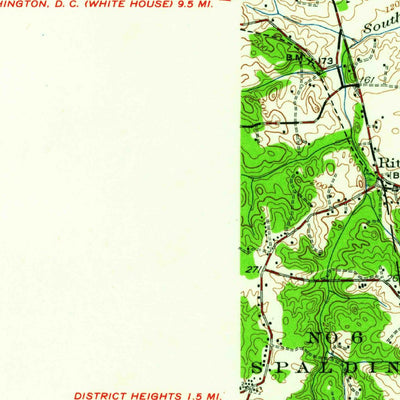 United States Geological Survey Upper Marlboro, MD-DC (1934, 62500-Scale) digital map
