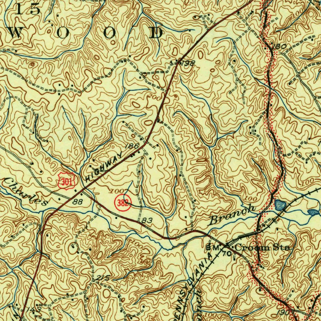 Upper Marlboro, MD-DC (1938, 62500-Scale) Map by United States ...