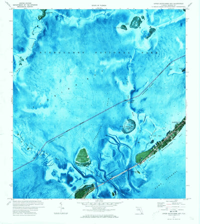United States Geological Survey Upper Matecumbe Key, FL (1971, 24000-Scale) digital map
