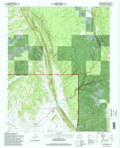United States Geological Survey Upper Nutria, NM (1995, 24000-Scale) digital map