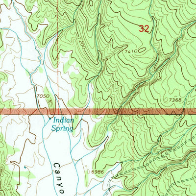 United States Geological Survey Upper Nutria, NM (1995, 24000-Scale) digital map