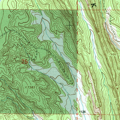 United States Geological Survey Upper Nutria, NM (1995, 24000-Scale) digital map