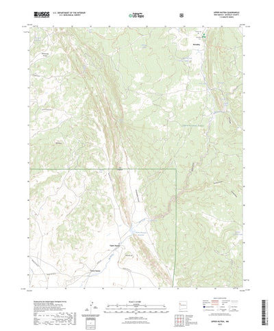 United States Geological Survey Upper Nutria, NM (2023, 24000-Scale) digital map
