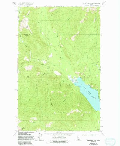 United States Geological Survey Upper Priest Lake, ID (1969, 24000-Scale) digital map