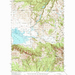 United States Geological Survey Upper Red Rock Lake, MT-ID (1950, 62500-Scale) digital map