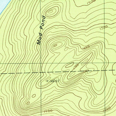 United States Geological Survey Upper Russell Pond, ME (1989, 24000-Scale) digital map