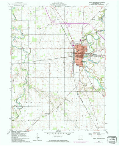 United States Geological Survey Upper Sandusky, OH (1960, 24000-Scale) digital map