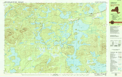 United States Geological Survey Upper Saranac Lake, NY (1979, 25000-Scale) digital map