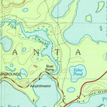 United States Geological Survey Upper Saranac Lake, NY (1979, 25000-Scale) digital map