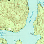 United States Geological Survey Upper Saranac Lake, NY (1979, 25000-Scale) digital map