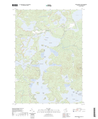 United States Geological Survey Upper Saranac Lake, NY (2023, 24000-Scale) digital map