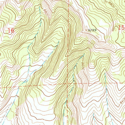 United States Geological Survey Upper Slide Lake, WY (1965, 24000-Scale) digital map