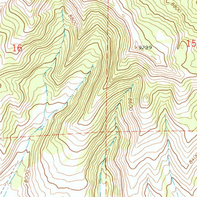 United States Geological Survey Upper Slide Lake, WY (1965, 24000-Scale) digital map