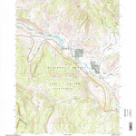United States Geological Survey Upper Slide Lake, WY (1996, 24000-Scale) digital map