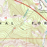 United States Geological Survey Upper Slide Lake, WY (1996, 24000-Scale) digital map