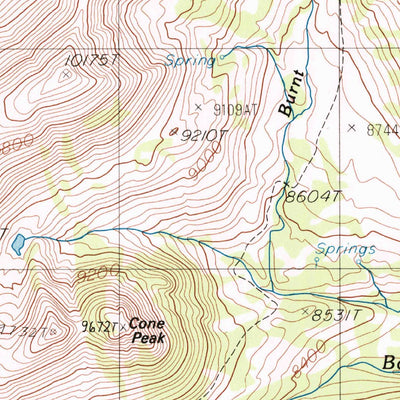 United States Geological Survey Upper Tepee Basin, MT (1986, 24000-Scale) digital map