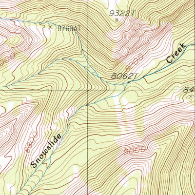 United States Geological Survey Upper Tepee Basin, MT (1986, 24000-Scale) digital map