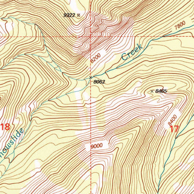 United States Geological Survey Upper Tepee Basin, MT (2000, 24000-Scale) digital map