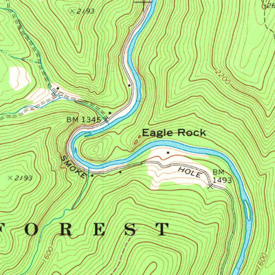 United States Geological Survey Upper Tract, WV (1969, 24000-Scale) digital map