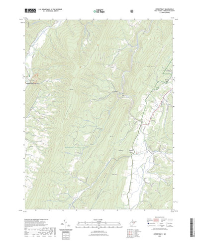 United States Geological Survey Upper Tract, WV (2023, 24000-Scale) digital map