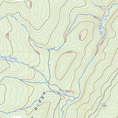 United States Geological Survey Upper Tract, WV (2023, 24000-Scale) digital map
