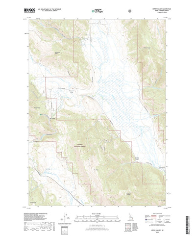 United States Geological Survey Upper Valley, ID (2020, 24000-Scale) digital map