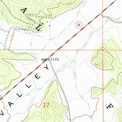 United States Geological Survey Upper Valley, UT (1964, 24000-Scale) digital map