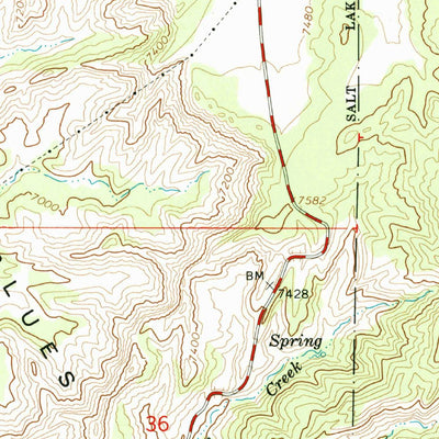 United States Geological Survey Upper Valley, UT (1964, 24000-Scale) digital map