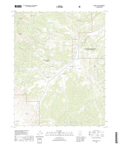 United States Geological Survey Upper Valley, UT (2020, 24000-Scale) digital map