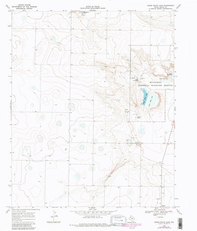 United States Geological Survey Upper White Lake, TX (1968, 24000-Scale) digital map