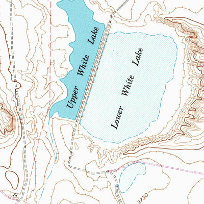 United States Geological Survey Upper White Lake, TX (1968, 24000-Scale) digital map