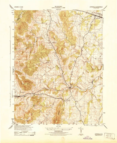 United States Geological Survey Upperville, VA (1944, 31680-Scale) digital map