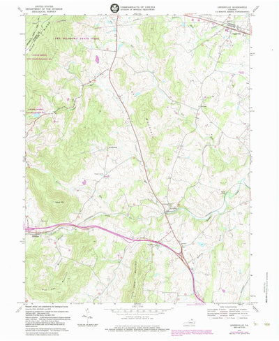 United States Geological Survey Upperville, VA (1970, 24000-Scale) digital map