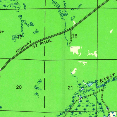 United States Geological Survey Upson, WI (1940, 48000-Scale) digital map