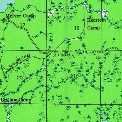 United States Geological Survey Upson, WI (1940, 48000-Scale) digital map