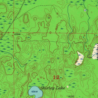 United States Geological Survey Upson, WI (1956, 24000-Scale) digital map