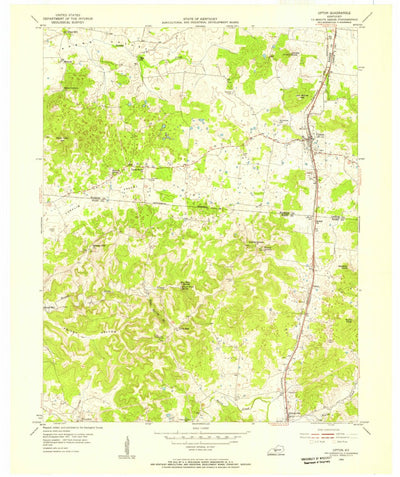 United States Geological Survey Upton, KY (1954, 24000-Scale) digital map