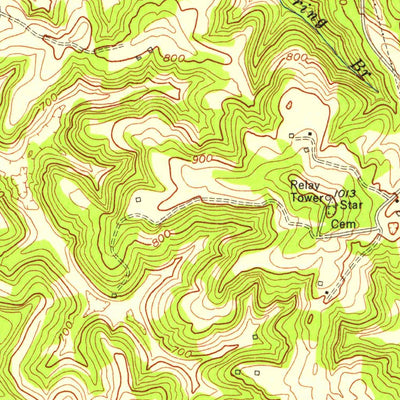 United States Geological Survey Upton, KY (1954, 24000-Scale) digital map