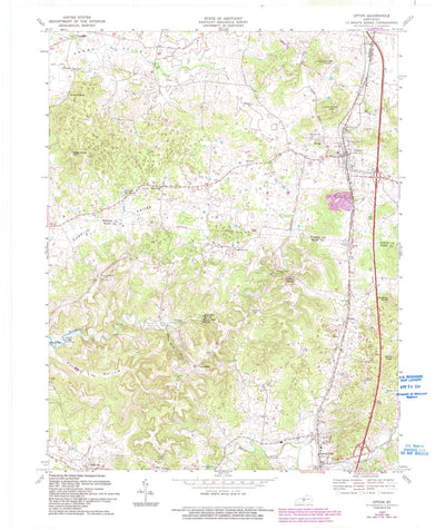 United States Geological Survey Upton, KY (1967, 24000-Scale) digital map