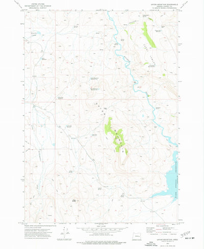 United States Geological Survey Upton Mountain, OR (1973, 24000-Scale) digital map