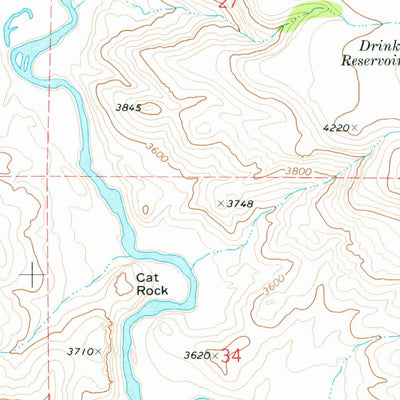 United States Geological Survey Upton Mountain, OR (1973, 24000-Scale) digital map
