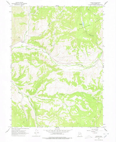 United States Geological Survey Upton, UT (1967, 24000-Scale) digital map