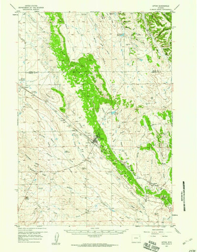 United States Geological Survey Upton, WY (1957, 62500-Scale) digital map