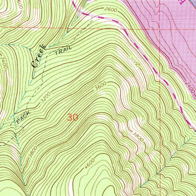 United States Geological Survey Ural Creek, MT (1963, 24000-Scale) digital map
