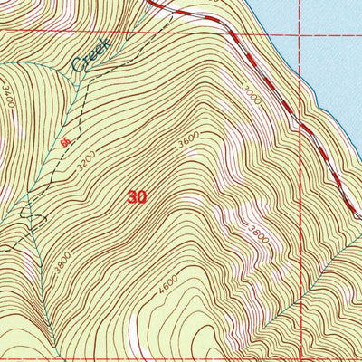 United States Geological Survey Ural Creek, MT (1997, 24000-Scale) digital map