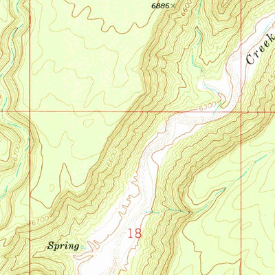 United States Geological Survey Uranium Spring, AZ (1971, 24000-Scale) digital map