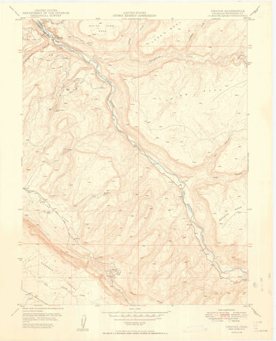 United States Geological Survey Uravan, CO (1949, 24000-Scale) digital map