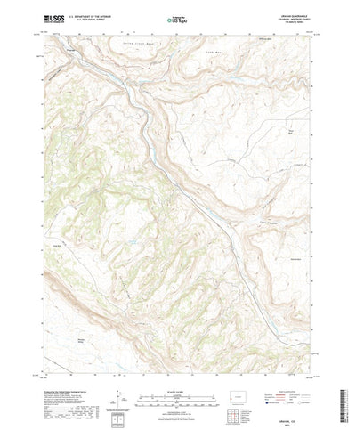 United States Geological Survey Uravan, CO (2022, 24000-Scale) digital map